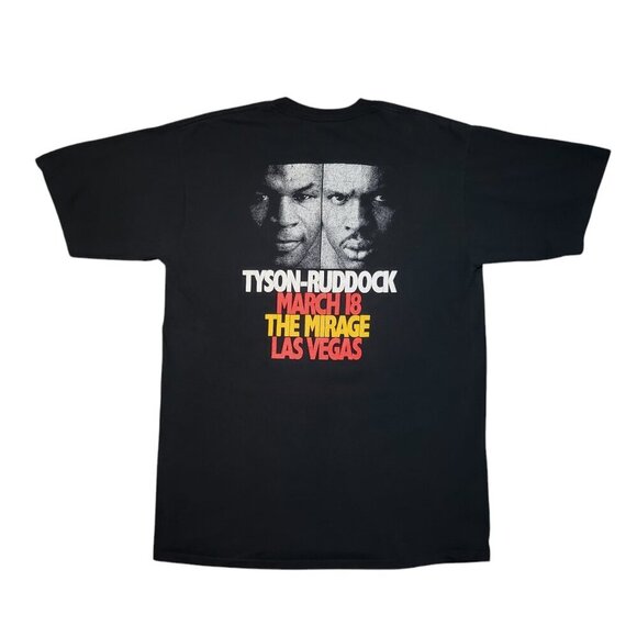 Vintage 90s Mike Tyson Ruddock Jerzees Mirage Las Vegas Graphic Shirt - XL - Picture 1 of 9